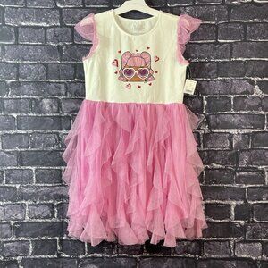 LoL L.O.L. Surprise XL 14/16 Tutu Dress White Pink X-Large
